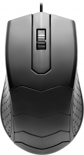 Мышь проводная игровая DEFENDER HIT MB-530, USB, 3 кнопки, 1000DPI, черный (1/100) (52530) фото 3