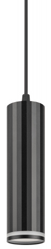 Светильник ЭРА потолочный подвесной PL19 BK MR16 GU10 цилиндр черный (1/40) (Б0058492) фото 2