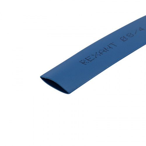 Трубка термоусаживаемая 8,0/4,0 мм синяя, ролик 2,44 м REXANT (1) фото 2