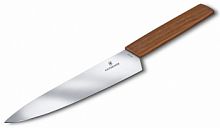 Кухонный нож Victorinox Swiss Modern, сталь, лезвие 220 мм., дерево (блистер)