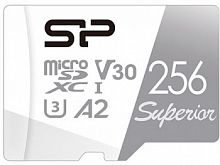 Флеш карта microSDXC 256Gb Class10 Silicon Power SP256GBSTXDA2V20 Superior w/o adapter