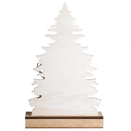 Фигурка деревянная NEON-NIGHT с подсветкой "Елочка с оленем" 18*7*29 см (1/24) (504-001) фото 8