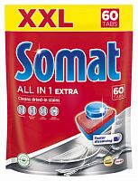 Таблетки Somat All in 1 Extra (упак.:60шт) (2 699 154) для посудомоечных машин