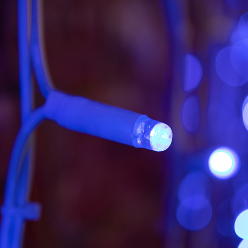 Гирлянда NEON-NIGHT "Светодиодный Дождь" 2х1,5м, постоянное свечение, белый провод "КАУЧУК", 230 В, диоды СИНИЕ, 360 LED (1/3) (237-113) фото 3
