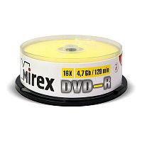 Диск DVD-R Mirex Brand 16X 4,7GB Cake box 25 (25/300) (UL130003A1M)