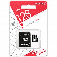 MicroSD  128GB  Smart Buy Class10 UHS-I + SD адаптер