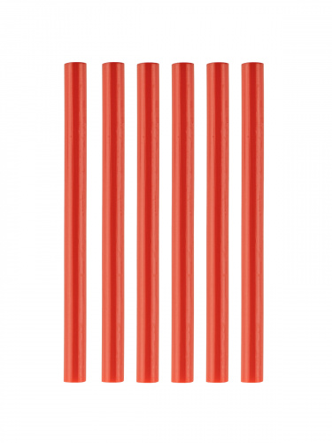Клеевые стержни универсальные красные, 7 мм x 100 мм, 6 шт, "Алмаз" TDM (1/200) фото 5