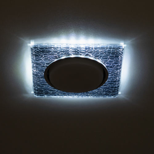 Светильник ЭРА встраиваемый с LED подсветкой DK LD50 WH/BK GX53 белый черный (1/50) (Б0057469) фото 11