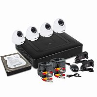 Комплект видеонаблюдения PROconnect, 4 внутренние камеры AHD-M, с HDD 1Tб (1/1)