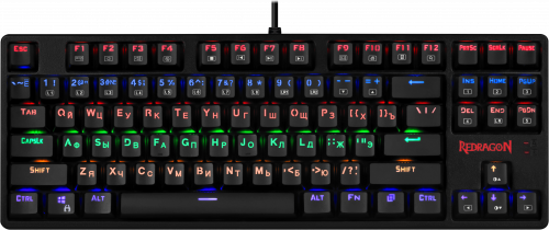 Клавиатура механическая игровая Redragon Daksa RU, Rainbow, Full Anti-Ghosting, черный (1/10) (78308) фото 2