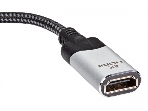 Адаптер DisplayPort(M) ---> HDMI(F) 0.15m 4K@60Hz VCOM <CG621M-0.15> (1/150) фото 8