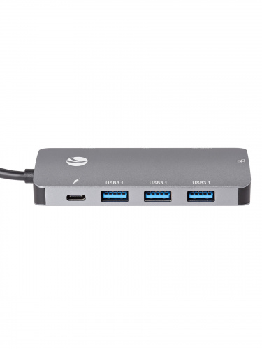 USB-концентратор USB3.1 Type-CM-->HDMI 4K*60Hz +3USB3.1(10Гбс)+RJ45+TF+SD+PD VCOM <CU4641> (1/125) фото 19