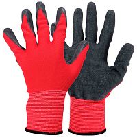 Перчатки хозяйственные PARK EL-C3032, размер 10 (XL), цв. красный с серым (12/120)