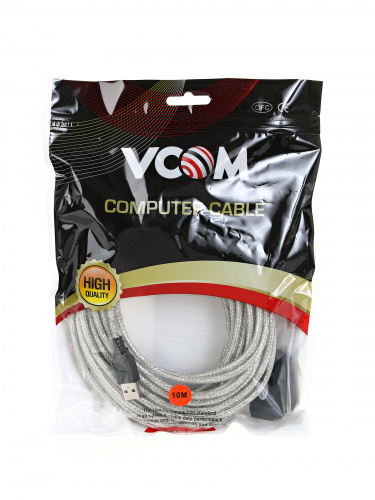 Кабель-адаптер VCOM USB 2.0-repeater, удлинительный активный <AM - AF>, 10 м. (1/25) (VUS7049-10M) фото 3