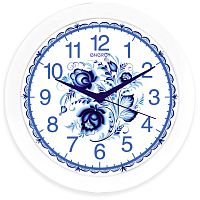 Часы настенные кварцевые ENERGY модель ЕС-102 гжель (1/10) (009475)