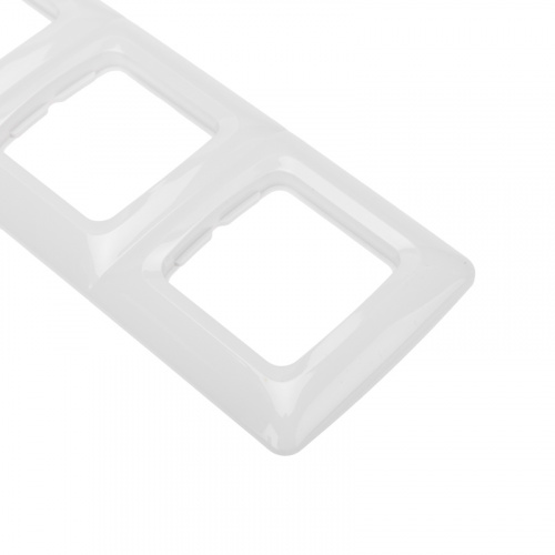 Рамка KRANZ серии DEA 4-я горизонтальная Бел  (1/90) (KR-78-0228) фото 2