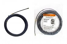 Нейлоновая кабельная протяжка НКП диаметр 4мм длина 5м с наконечниками (черная) TDM (1/10/60)