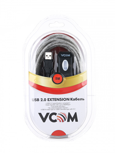 Кабель-адаптер USB2.0-repeater, удлинительный активный <Am-->Af> 5м VCOM <VUS7049-5M> (1/30) фото 3