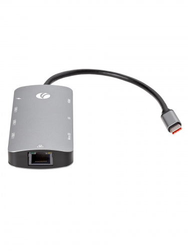 USB-концентратор USB3.1 Type-CM-->HDMI 4K*60Hz +3USB3.1(10Гбс)+RJ45+TF+SD+PD VCOM <CU4641> (1/125) фото 18