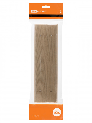 Накладка на бревно деревянная универсальная НБУ 1Пх4 280 мм, под покраску TDM (1/6/48) фото 2