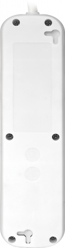 Удлинитель DEFENDER S418, 4 розетки, ПВС 3*1,0 мм2, мощность 2200 Вт, ток 10А, белый, с/з, выключатель, 1,8 м (1/30) (99237) фото 9