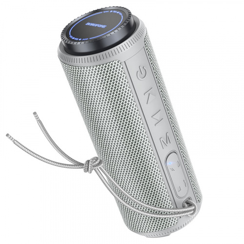 Колонка портативная Borofone BR22, Sports, Bluetooth, цвет: серый (1/40) (6974443384109)