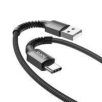Кабель USB - Type-C HOCO X71 Especial, 1.0м, круглый, 3,0А, нейлон, цвет: чёрный (1/31/310)