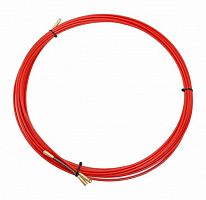 Протяжка кабельная REXANT (мини УЗК в бухте), стеклопруток, d=3,5 мм 10 м, красная (1/75) (47-1010)