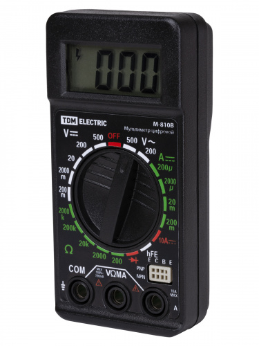 Мультиметр цифровой серия "МастерЭлектрик" М-810В (компакт) TDM (1/100) (SQ1005-0009) фото 5