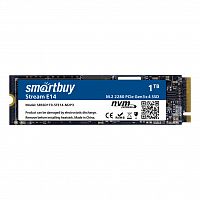 Внутренний SSD  Smart Buy 1TB  Stream E14, PCIe Gen3 x4, R/W - 1100/1800 MB/s, (M.2), 2280, TLC 3D NAND (SBSSD1T0-STE14-M2P3)