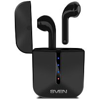 Беспроводные внутриканальные TWS наушники с микрофоном SVEN E-335B, Bluetooth,черный (1/10)