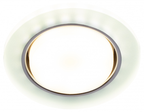 Светильник ЭРА встраиваемый с LED подсветкой DK LD51 FR GX53 белый матовый (1/50) (Б0057465)