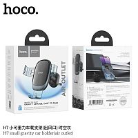 Держатель автомобильный HOCO H7, для смартфона, пластик, воздуховод, цвет: серый (1/100)