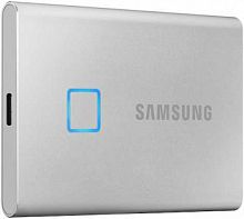 Внешний SSD  Samsung   500 GB  T7 Touch, серебро, 1.8", USB Type-C, USB 3.1 (MU-PC500S/WW)