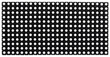 Коврик Vortex резина 50x100см черный (20098)