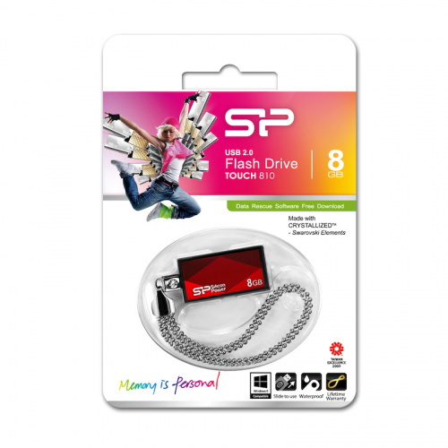 Флеш-накопитель яUSB  8GB  Silicon Power  Touch 810  красный (SP008GBUF2810V1R) фото 9