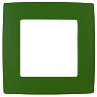 Рамка ЭРА, серии ЭРА 12, скрытой установки, на 1 пост, зелёный (1/20/200/5000)