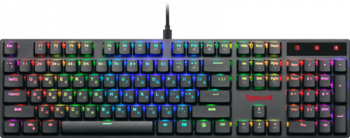 Клавиатура механическая игровая REDRAGON Apas RGB, тонкая,104 клавиши, черный (1/10) (78118)