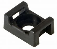 Площадка для крепления стяжки REXANT (ПС-2) 22x16 мм, черная, упаковка 100 шт. (10/100)