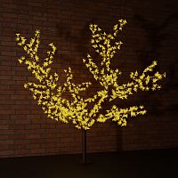 Дерево светодиодное NEON-NIGHT "Сакура" высота 1,5м, диаметр кроны 1,8м, желтые светодиоды, IP 65, понижающий трансформатор в комплекте (1/1) (531-101)