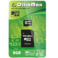 MicroSD  2GB  OltraMax + SD адаптер
