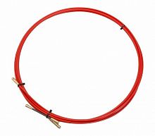 Протяжка кабельная REXANT (мини УЗК в бухте), стеклопруток, d=3,5 мм 5 м, красная (1/100) (47-1005)