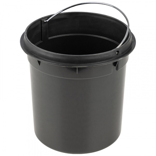 Ведро для мусора круглое DBM-01-12, матовое, объем: 12 л (1/4) фото 3