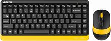 Комплект беспроводной Клавиатура + Мышь A4Tech Fstyler FG1110, USB, клав:черная/желтый мышь:черная/желтый (1/10) (FG1110 BUMBLEBEE)