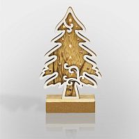 Фигурка деревянная NEON-NIGHT с подсветкой "Елочка" 11,5*5*19 см (1/72)