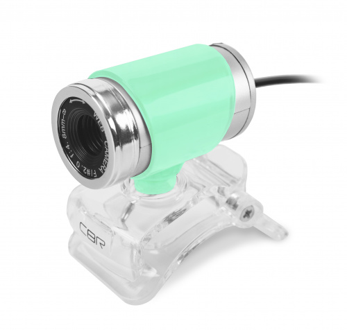 Веб-камера CBR CW 830M Green, 0,3 МП,640х480, USB 2.0, встр. микрофон, зеленый (1/100)