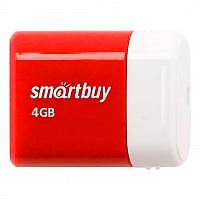 Флеш-накопитель USB  4GB  Smart Buy  Lara  красный (SB4GBLara-R)