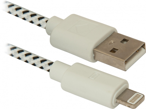 Кабель DEFENDER ACH01-03T, для Apple - USB(AM)-Lightning(M), 1м (1/25/500) (87471) фото 3
