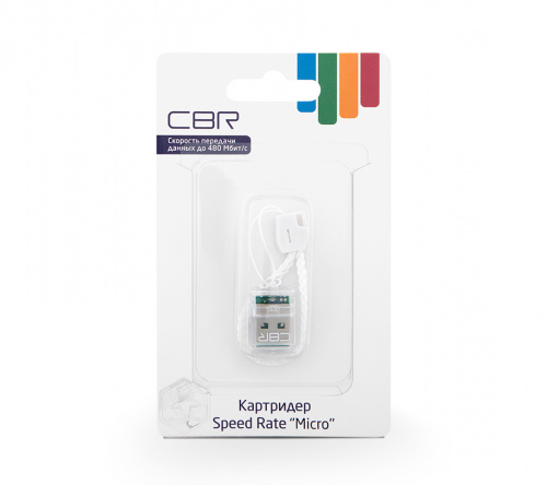 Картридер CBR Human Friends USB 2.0 , Speed Rate, Micro SD, белый фото 2