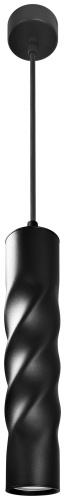 Cветильник ЭРА потолочный подвесной PL24 BK MR16 GU10 IP20 черный (1/25) (Б0059811) фото 2